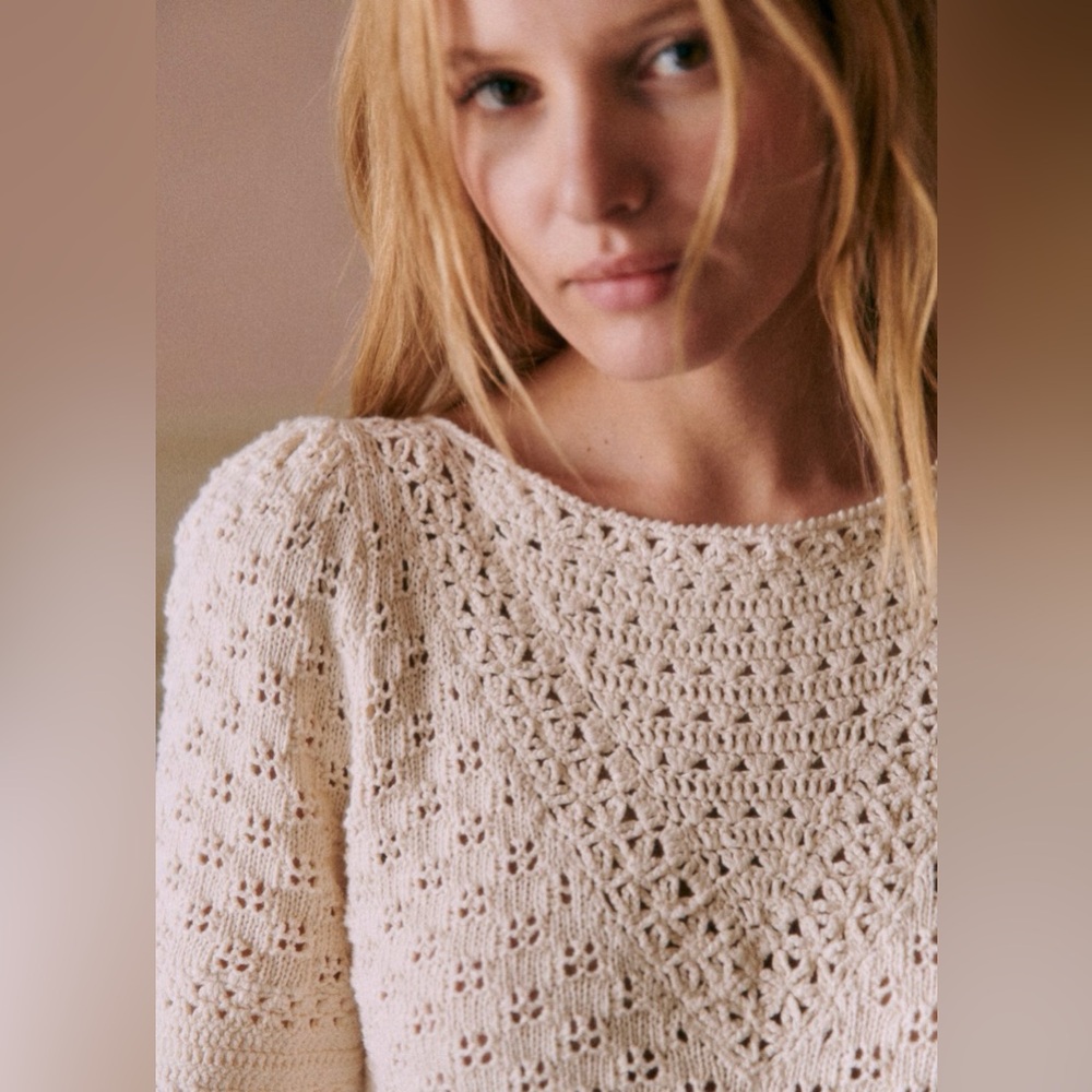 NWT Sezane lalia jumper top size xs - Picture 3 of 4